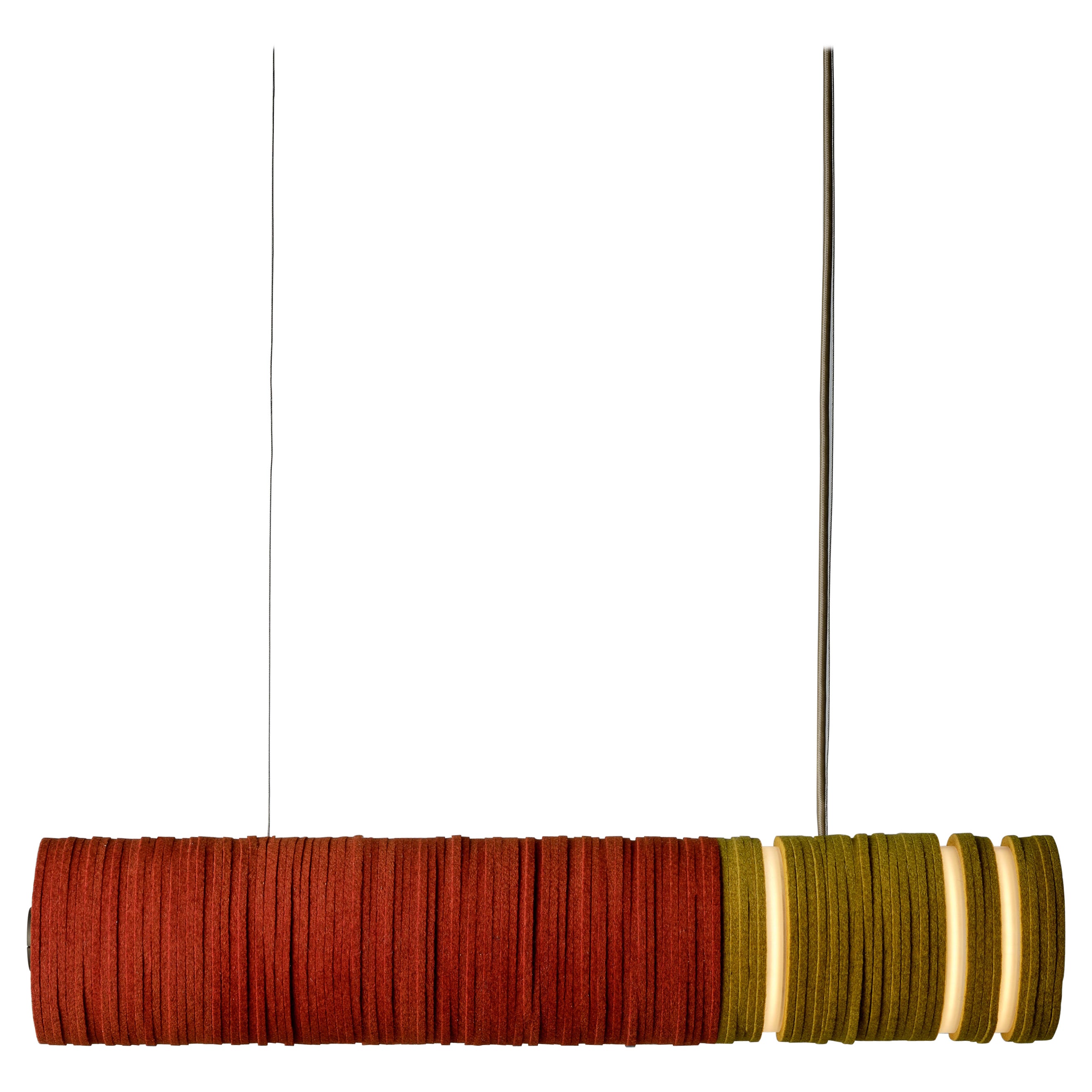 Contemporary Hanging Light in Felt, Sarah Coleman in Stackabl, Canada, 2022 For Sale