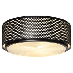 Large Pierre Guariche 'G13' Wall or Ceiling Light for Sammode Studio in Black