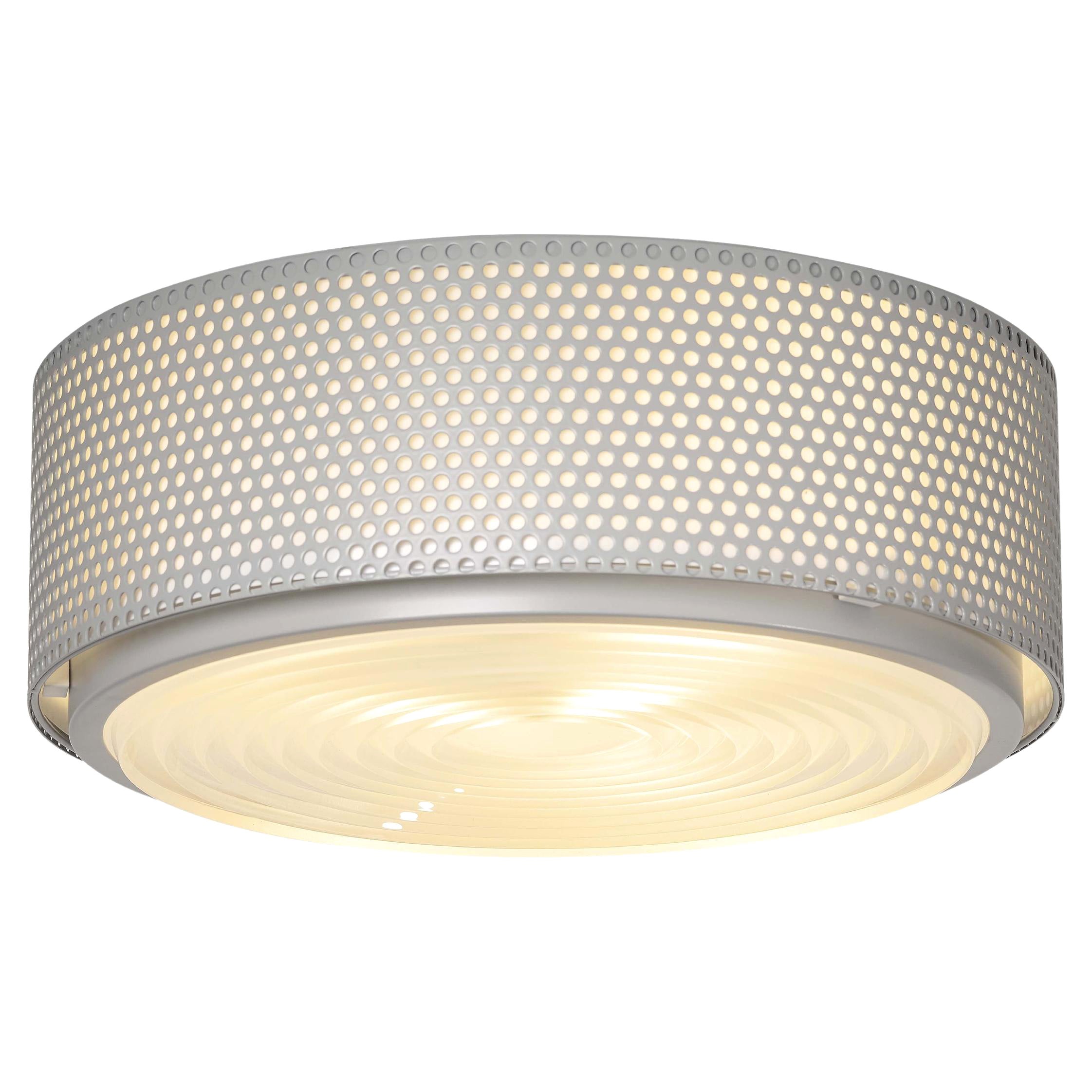 Large Pierre Guariche 'G13' Wall or Ceiling Light for Sammode Studio in Gray For Sale