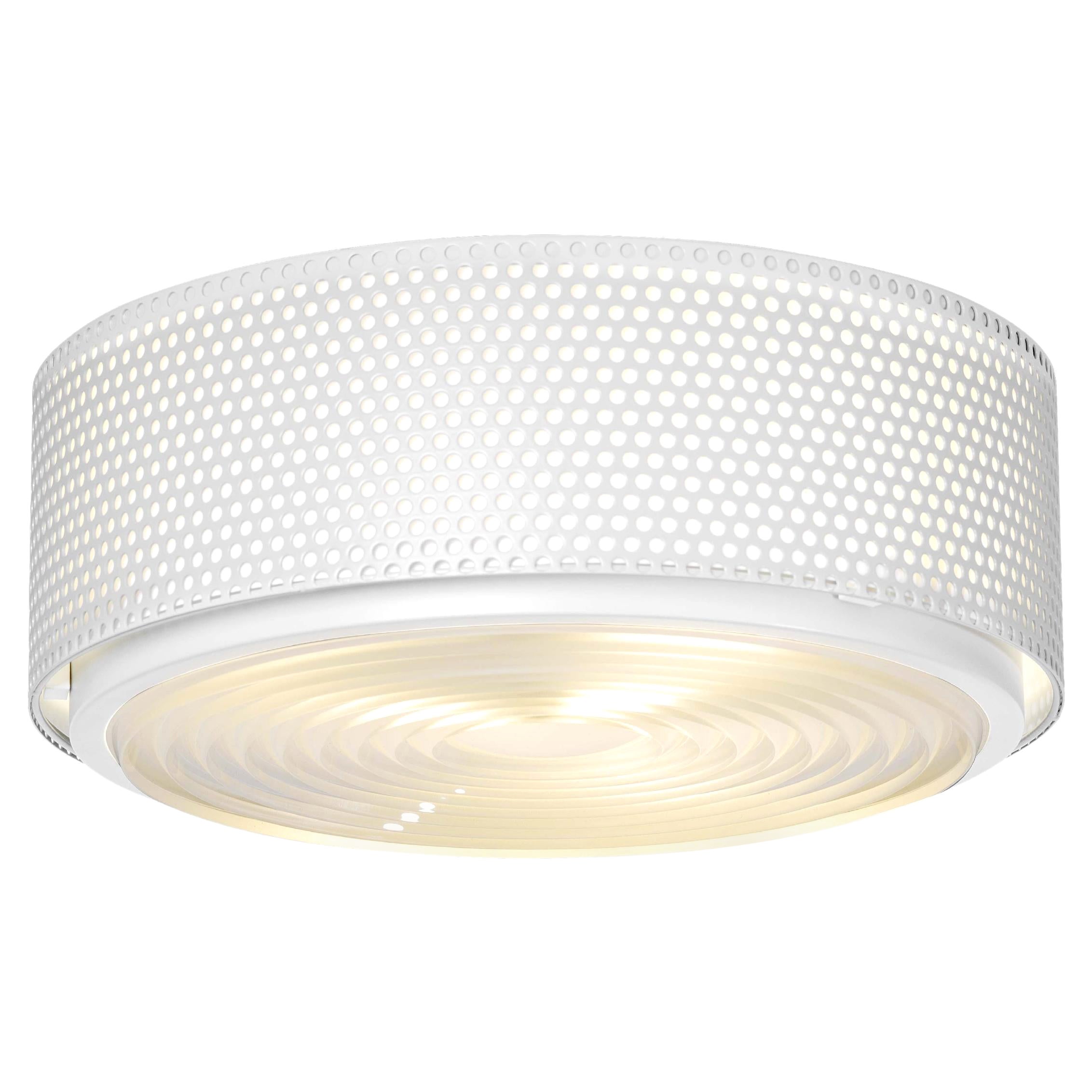 Large Pierre Guariche 'G13' Wall or Ceiling Light for Sammode Studio in White For Sale