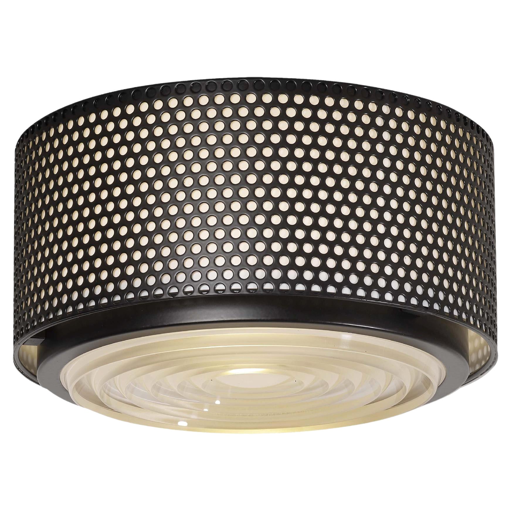 Pierre Guariche 'G13' Wall or Ceiling Light for Sammode Studio in Black For Sale