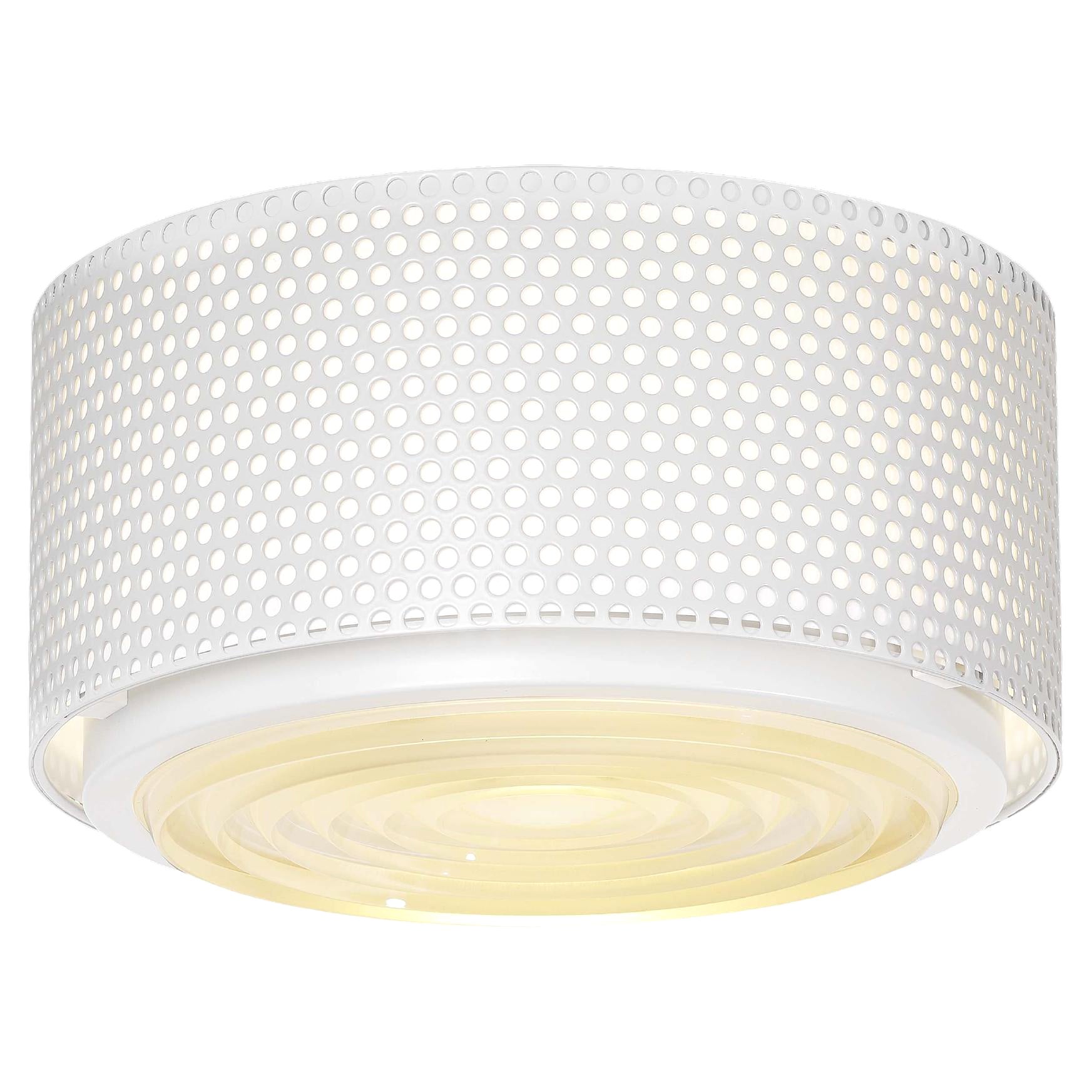 Pierre Guariche 'G13' Wall or Ceiling Light for Sammode Studio in White For Sale