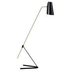 Pierre Guariche 'G21' Adjustable Floor Lamp for Sammode Studio in Black