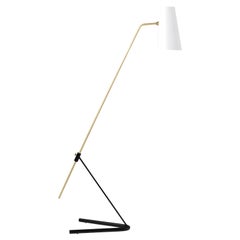 Pierre Guariche 'G21' Adjustable Floor Lamp for Sammode Studio in White