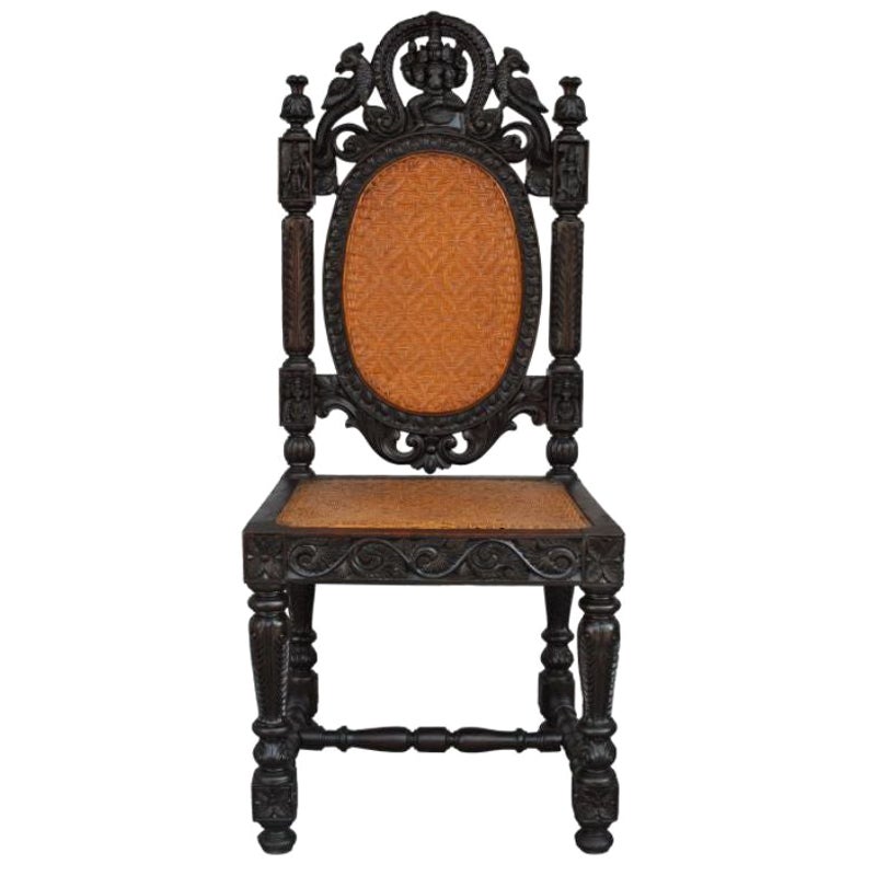 Chaise indienne du 19ème siècle en bois de rose