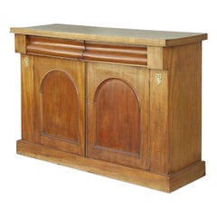 Englisches englisches Sideboard aus blondem Mahagoni, 1900