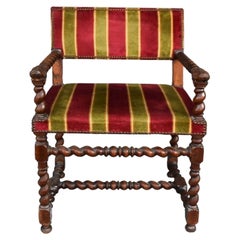 Antique Armchair with Arms of the Seventeenth Period