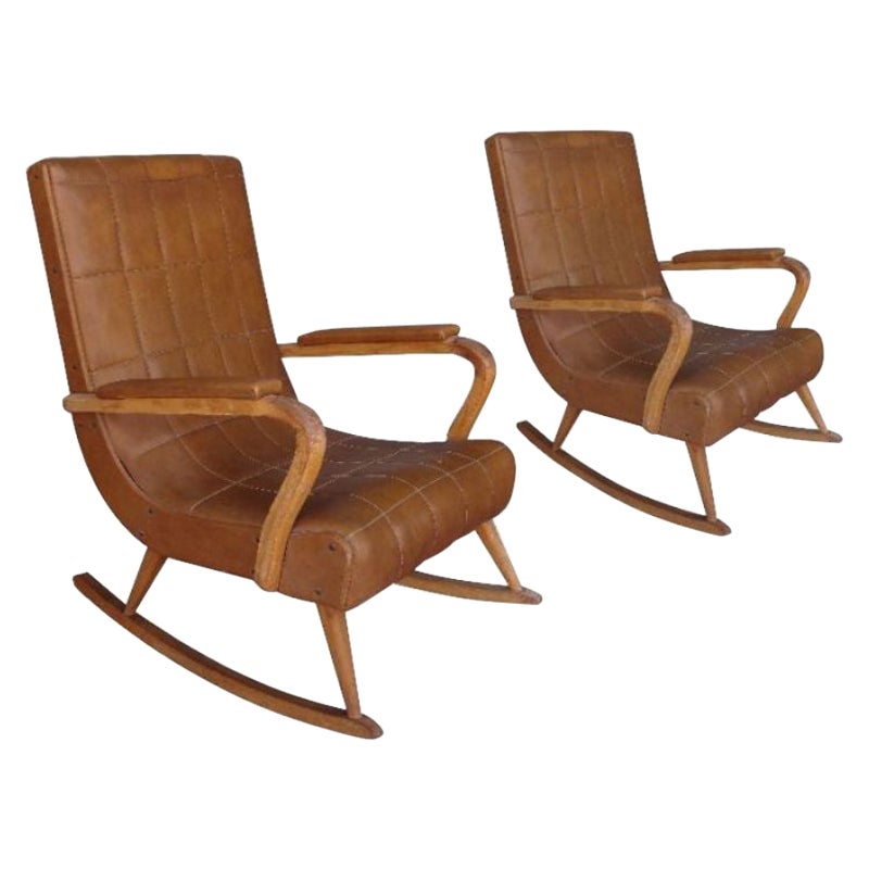 Pair of Rocking Chair, 1940 For Sale