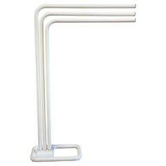 French Post Modern White Enamel Decotec Towel Rack