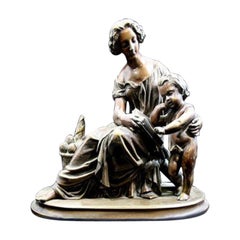 Statue d'Aiselin en bronze de la fin du 19e siècle