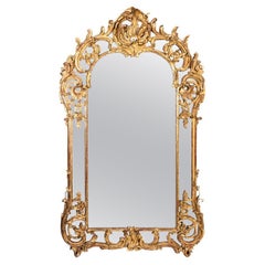 Mirror in Regency Style in Gilded Wood, circa 1880