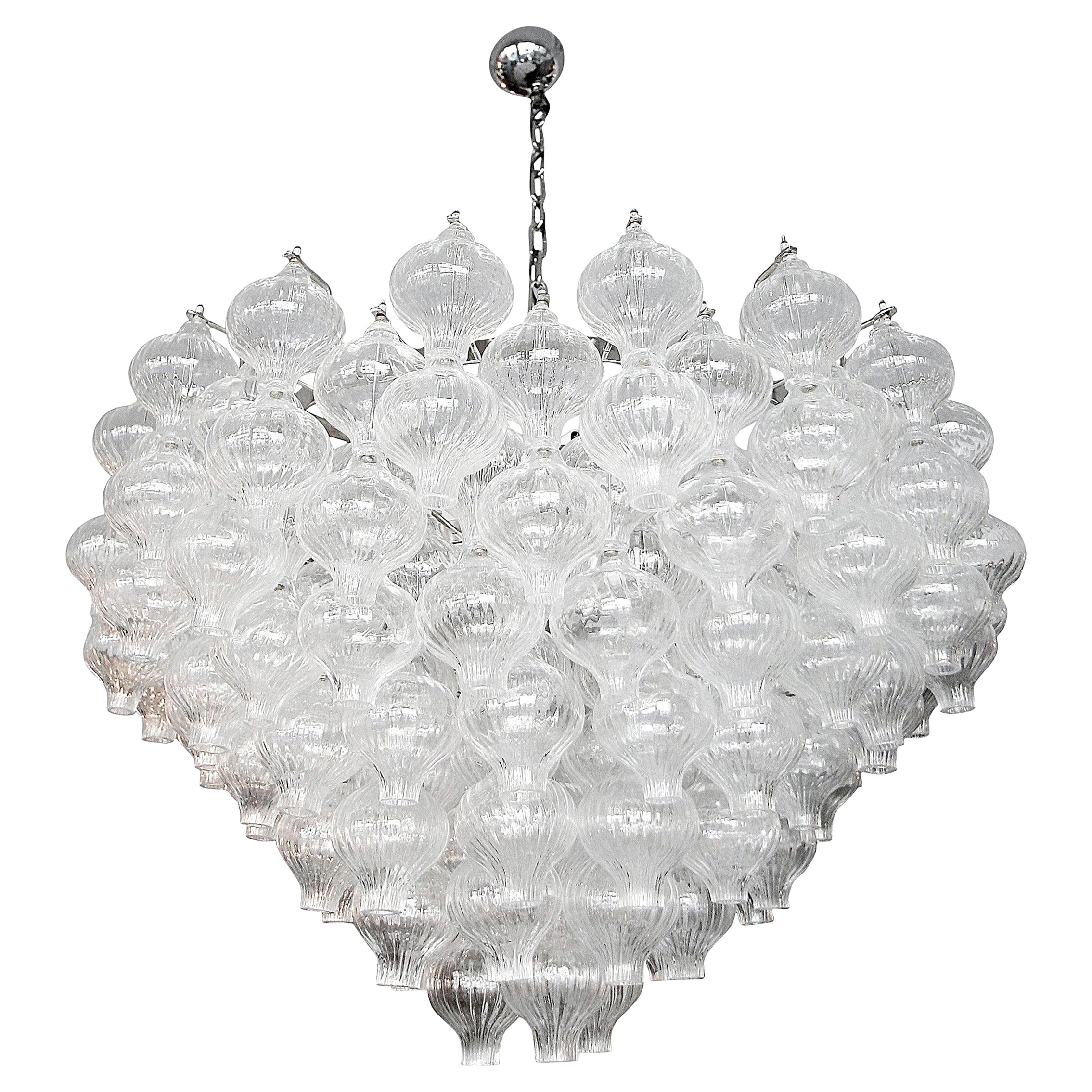 1960s Murano Glass Model Flower Chandelier at 1stDibs