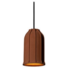 Contemporary Pendant Lamp 'U' in Terracotta, Brown