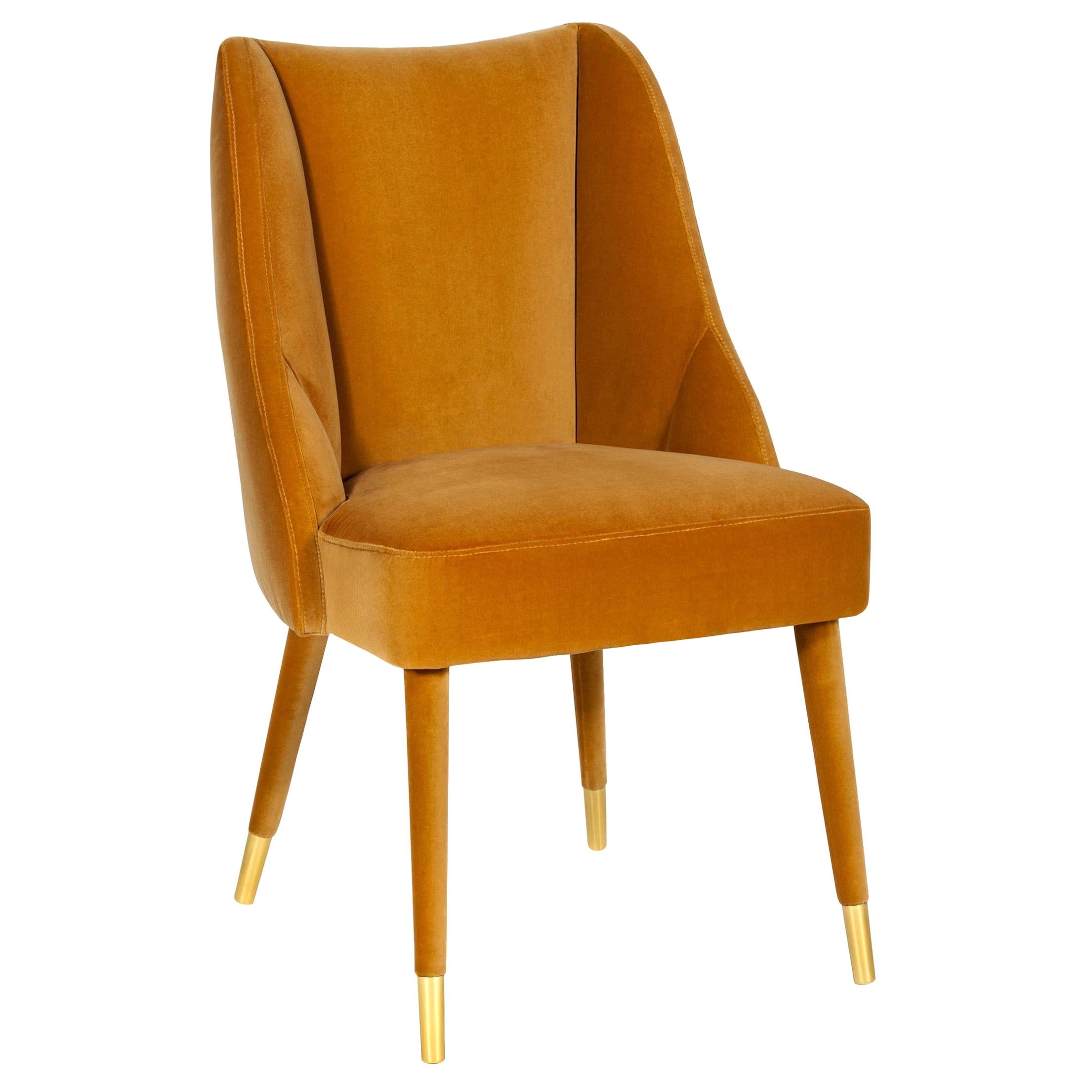 Figueroa Dining Chair, Brass & COM, InsidherLand by Joana Santos Barbosa For Sale