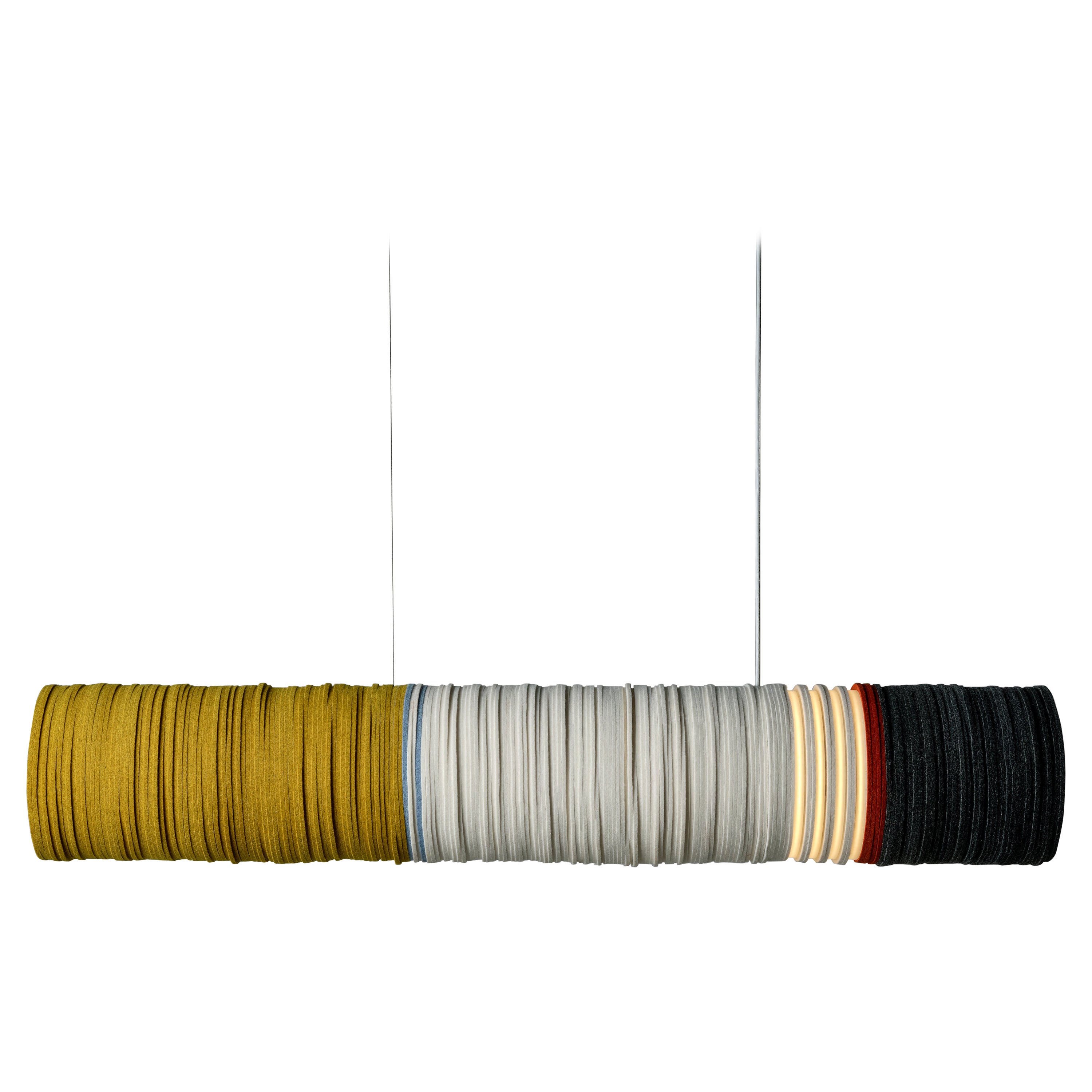 Lampada a sospensione contemporanea in feltro, Sarah Coleman in Stackabl, Canada, 2022 in vendita