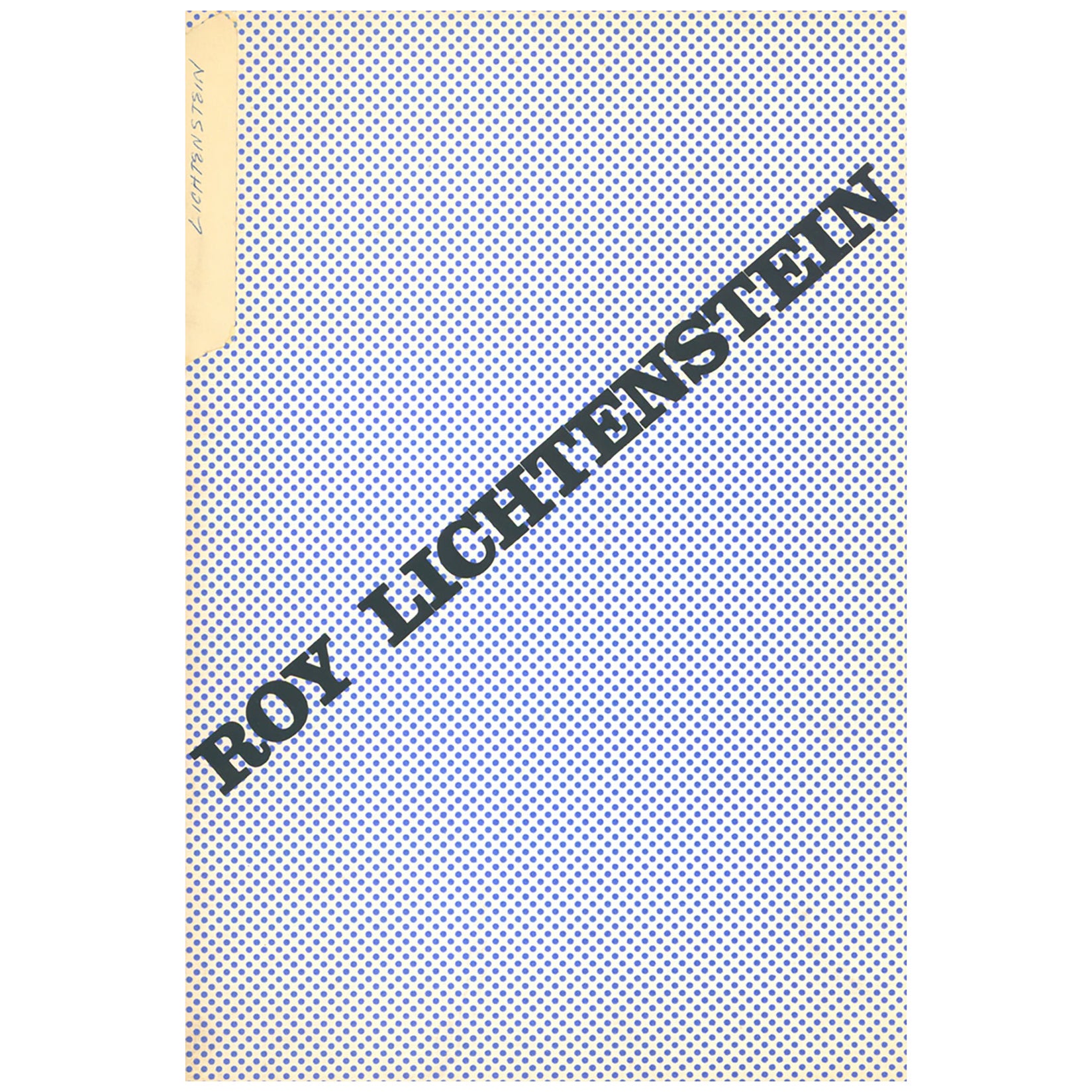 « Catalogue d'exposition » de Roy Lichtenstein à la Tate Gallery de 1968