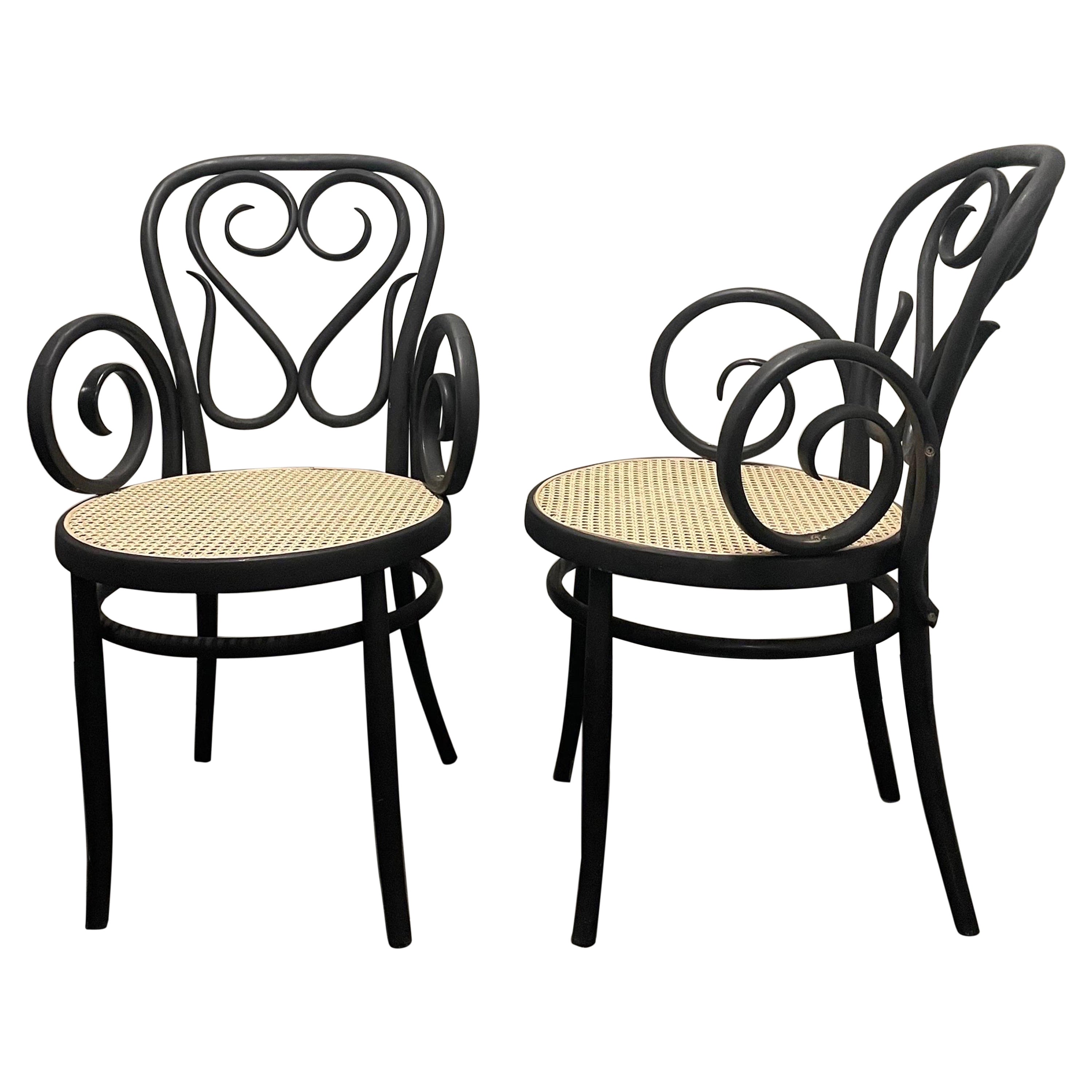Michael Thonet Bentwood Armchair Set For Sale