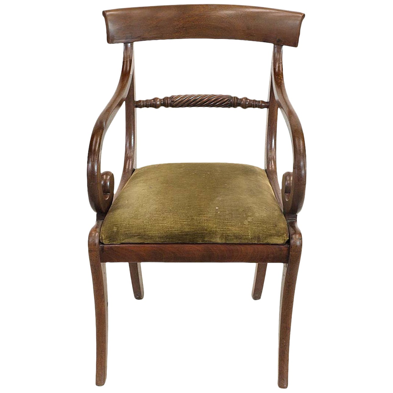 English Regency Mahogany Armchair