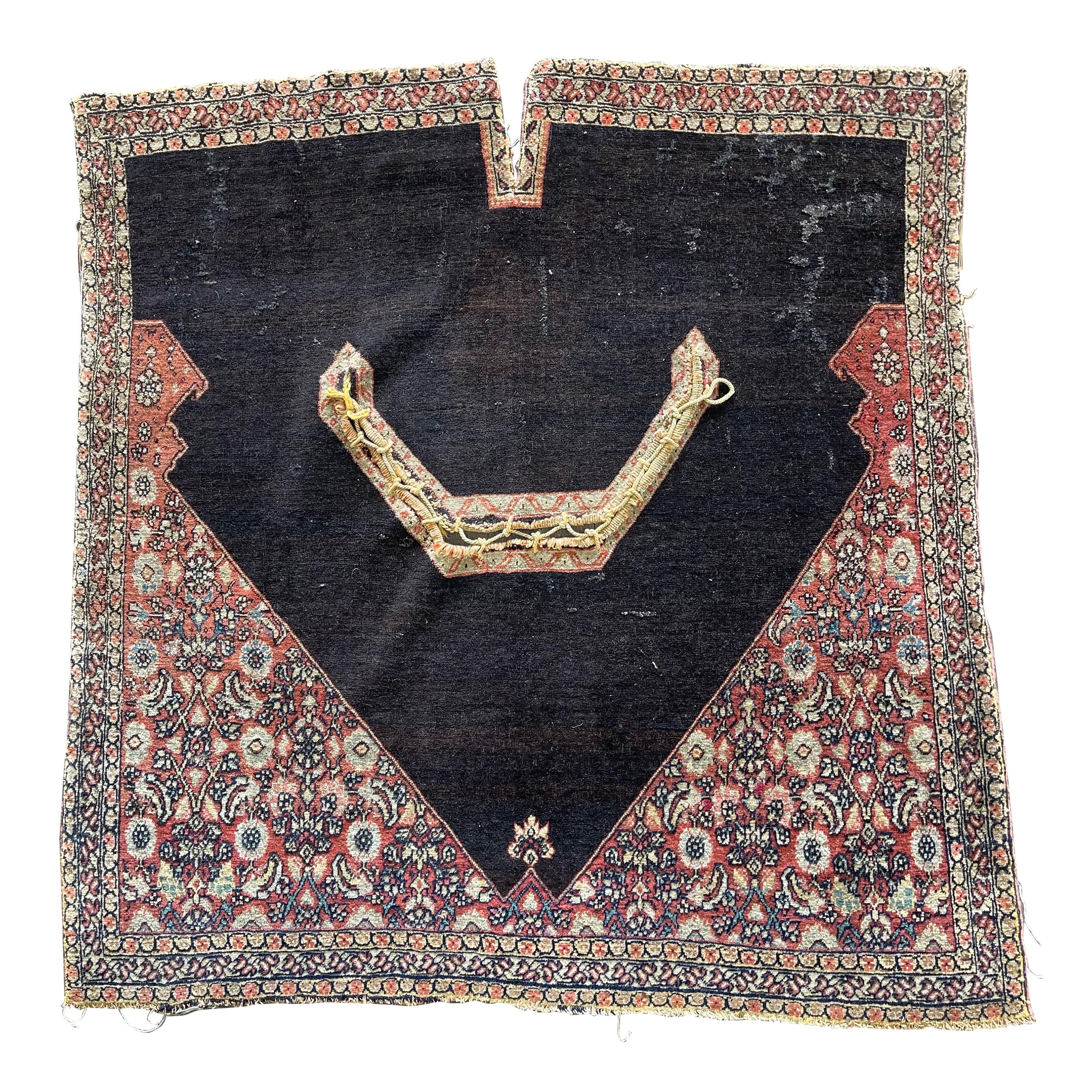 19th Century Antique Persian Senneh Horse Cover For Sale