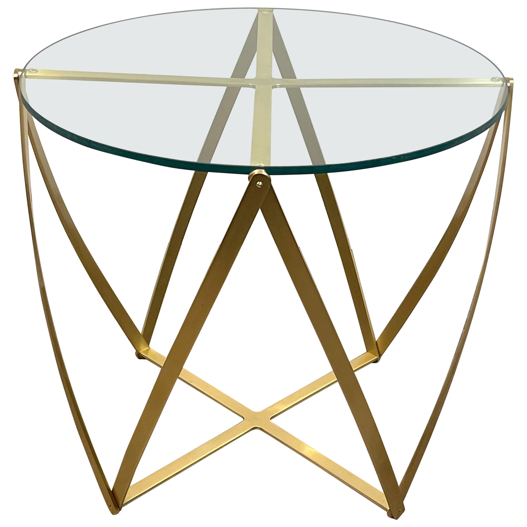 John Vesey Brass Geometric Table