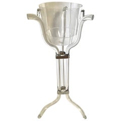 Vintage Dorothy Thorpe Style Lucite Champagne Ice Bucket on Stand
