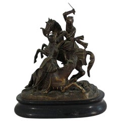 Antique Bronze Charles Martel Nineteenth Time