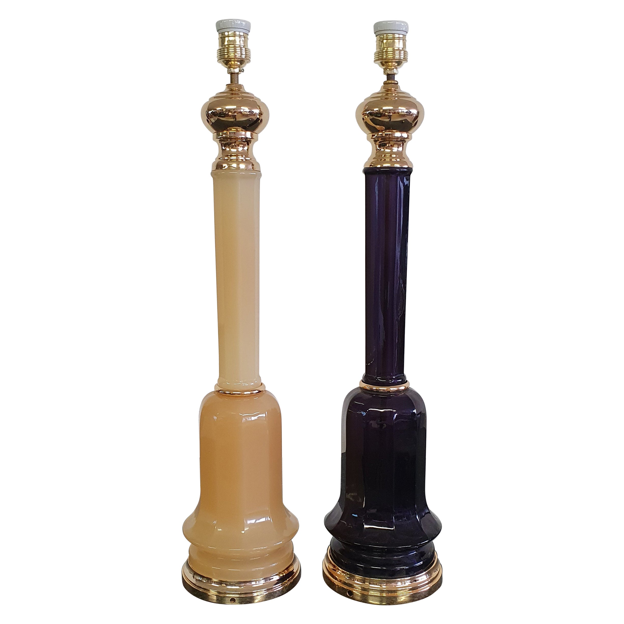 Murano Glass Table Lamps from Cenedese 