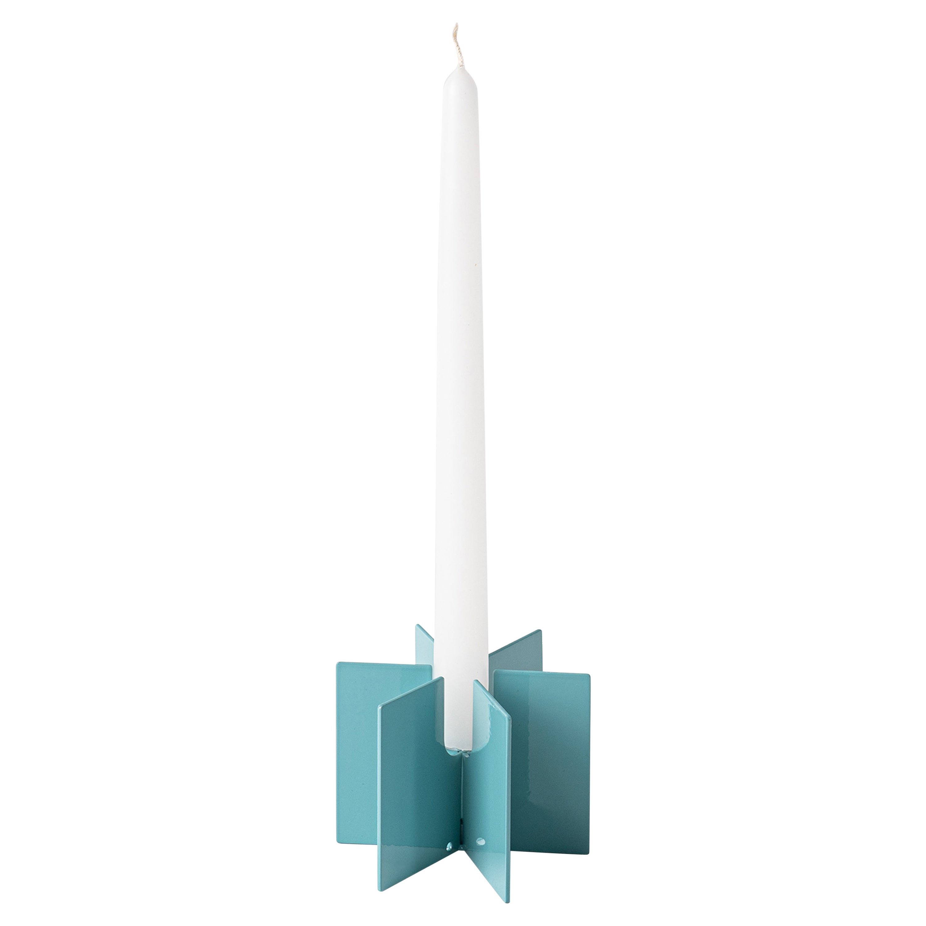 Contemporary Modern, Esnaf Candle Holder, Turquoise For Sale