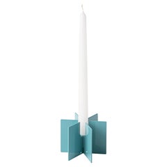 Porte-bougies Esnaf moderne contemporain, turquoise