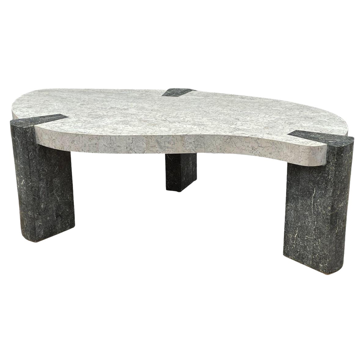 Mid-Century Modern Tessellated Stone / Marble Cocktail Table by Maitland Smith For Sale