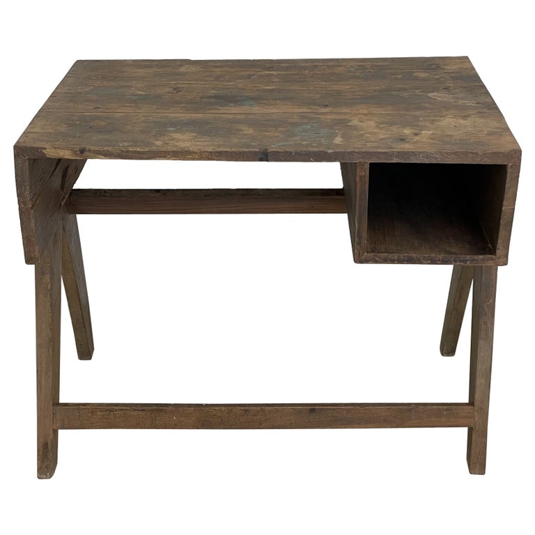 Authentic Pierre Jeanneret Study Desk / Writing Table, Mid-Century Modern For Sale