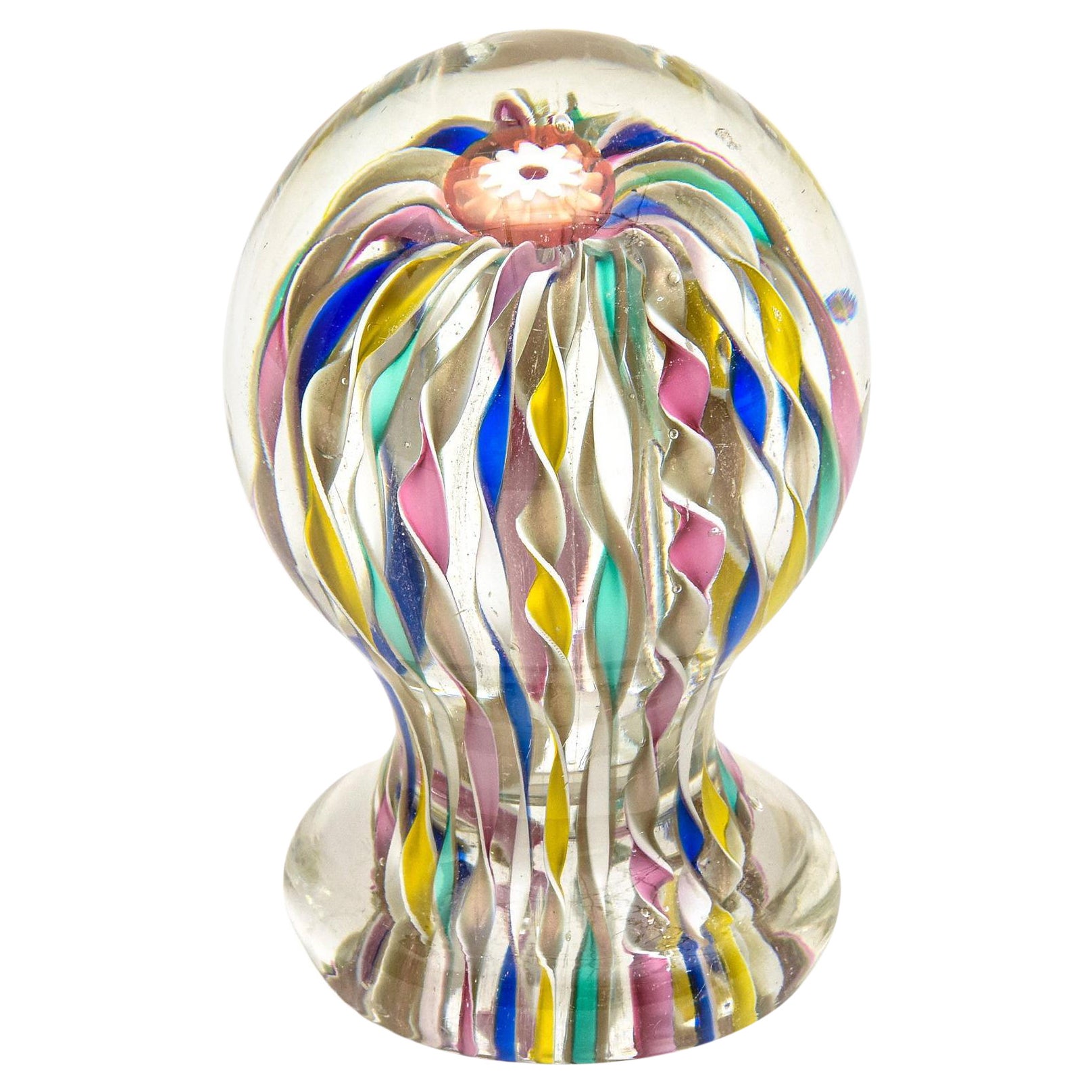 Sculpture Lapin Millefiori En Verre De Murano - Art Vénitien Authentique