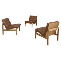 Set of 3 Armchairs by Ole Gjerløv-Knudsen & Torben Lind for Cado and France&Son