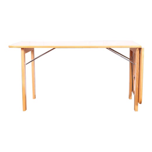 Swedish Mid Century Beechwood Extending Dining Table For Sale at 1stDibs