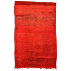 Retro  Large Moroccan Red Carpet
