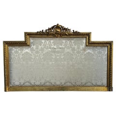 Antique 19th Century Italian Gilt King Size Headboard