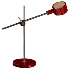 Giuseppe Ostuni Model 252 'G.O.' Table Lamp in Scarlet Red for Oluce