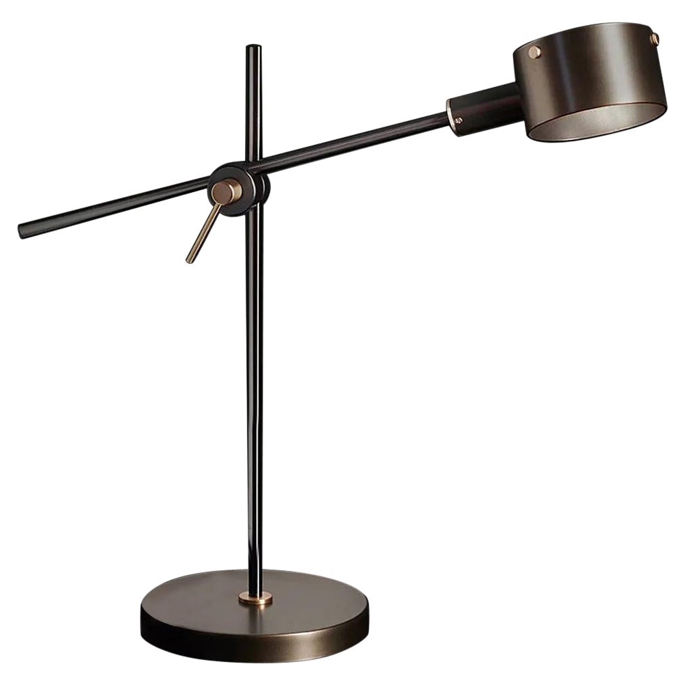 Lampe de bureau Giuseppe Ostuni modèle 252 « G.O. » en bronze pour Oluce en vente