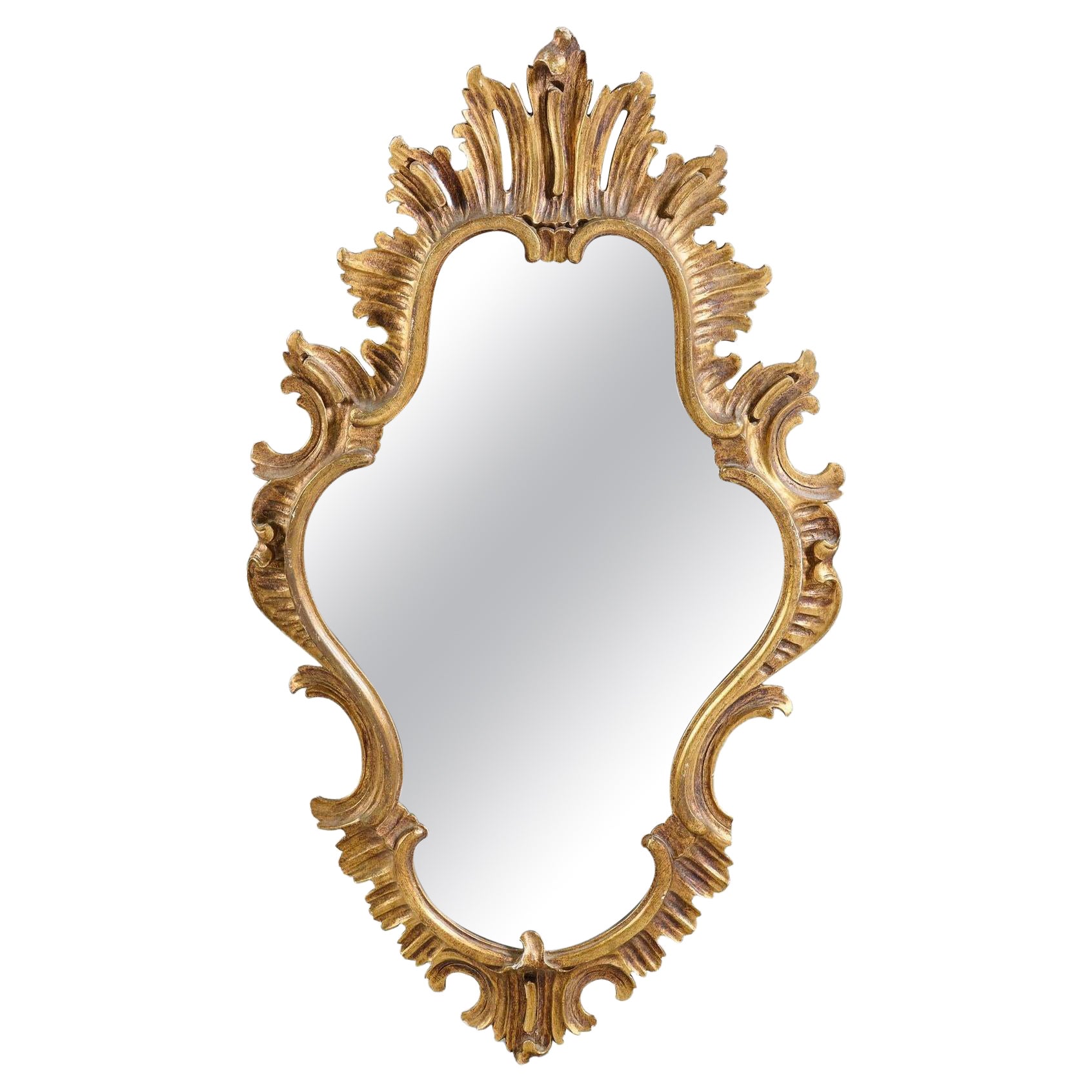 Carved Wood Decorative Mirror