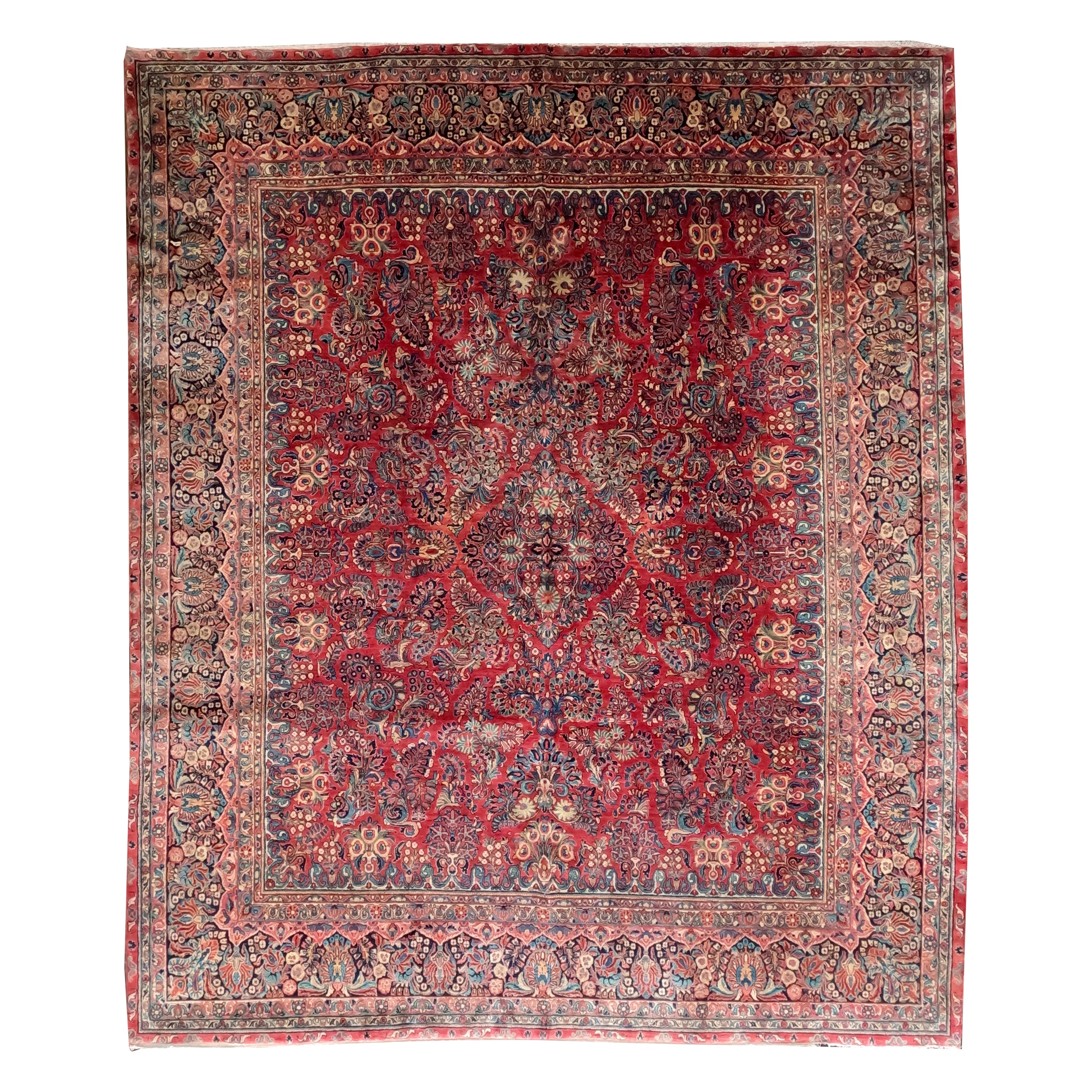 Exceptional Antique Persian Sarouk circa 1920 For Sale