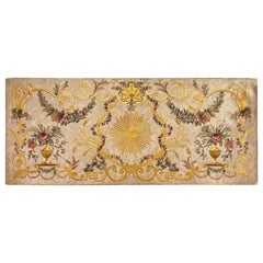 19th Century Italian Raised Gilt Gesso and Oil Painted Panel