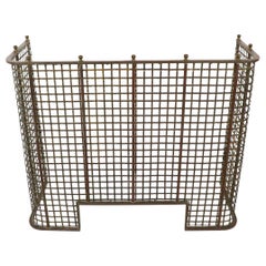 Antique Brass Cashier Bank Teller or Post Office Cage Window