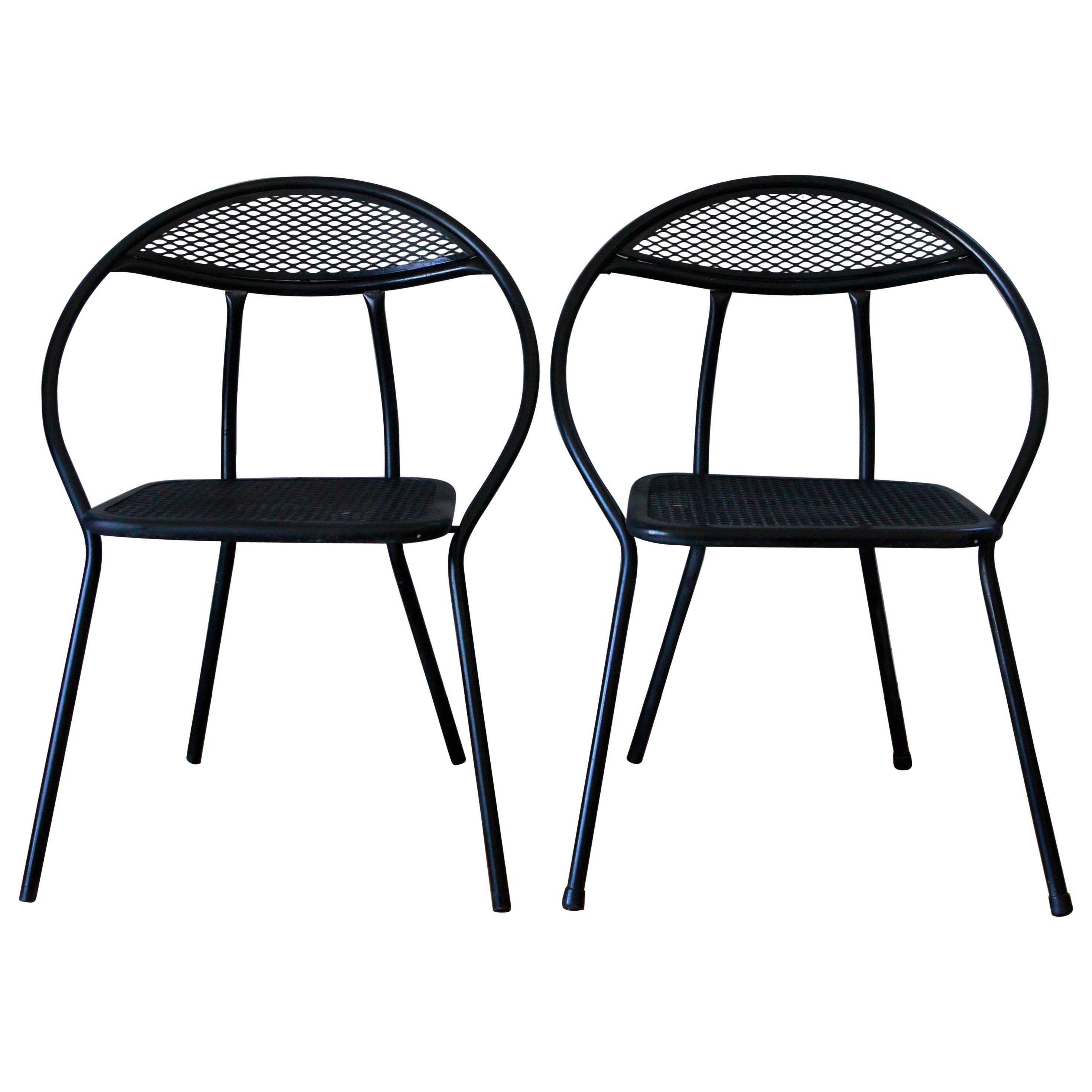 1960's Pair of Folding Chairs by Salterini For Sale