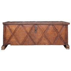 18th Century, German, Baroque Oak Chest