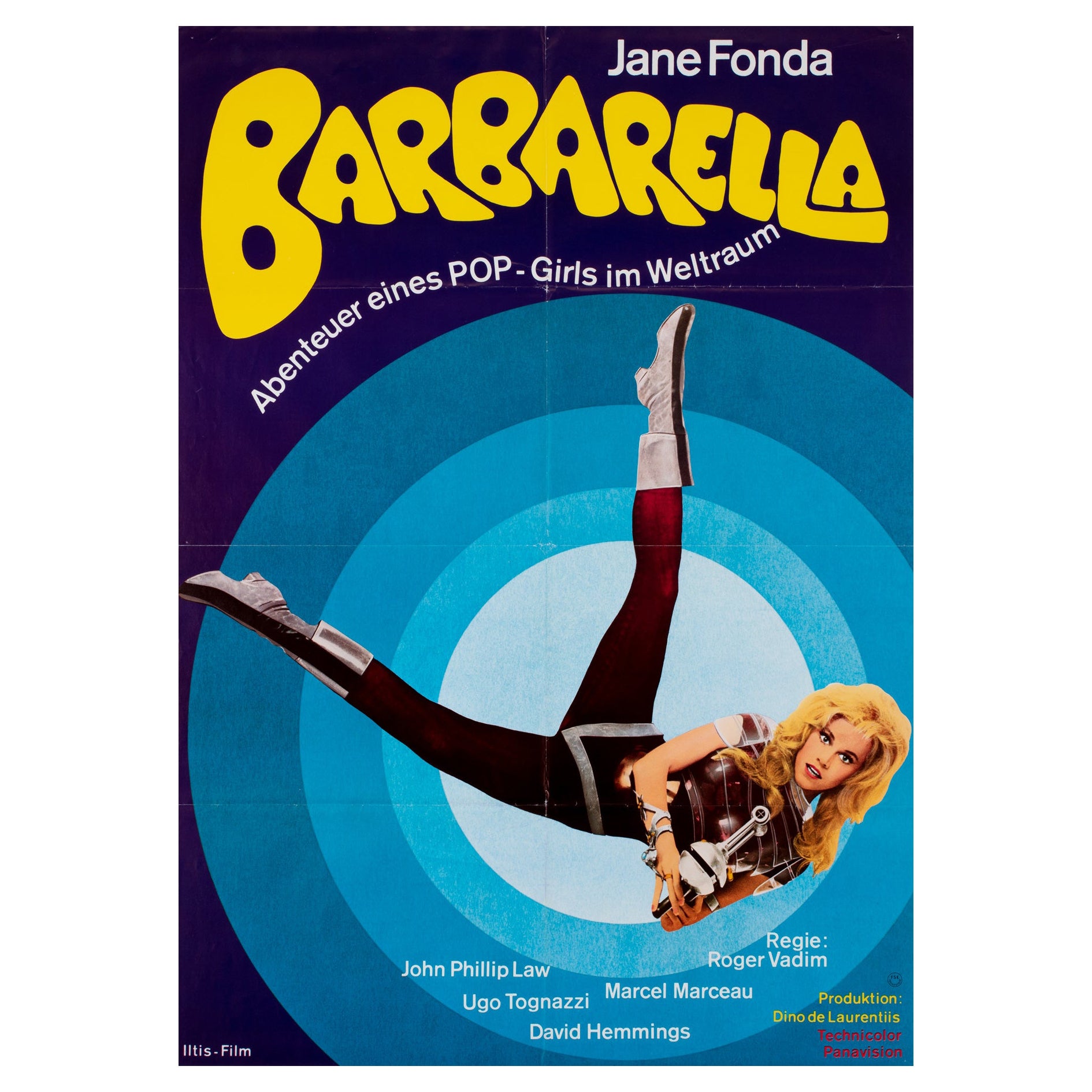 Barbarella R1973 German 1 Sheet Film Movie Poster