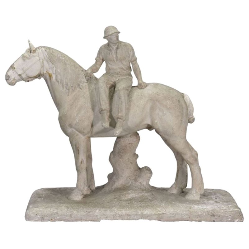 Paul Sylvestre Workshop Plaster Representing a Horseman
