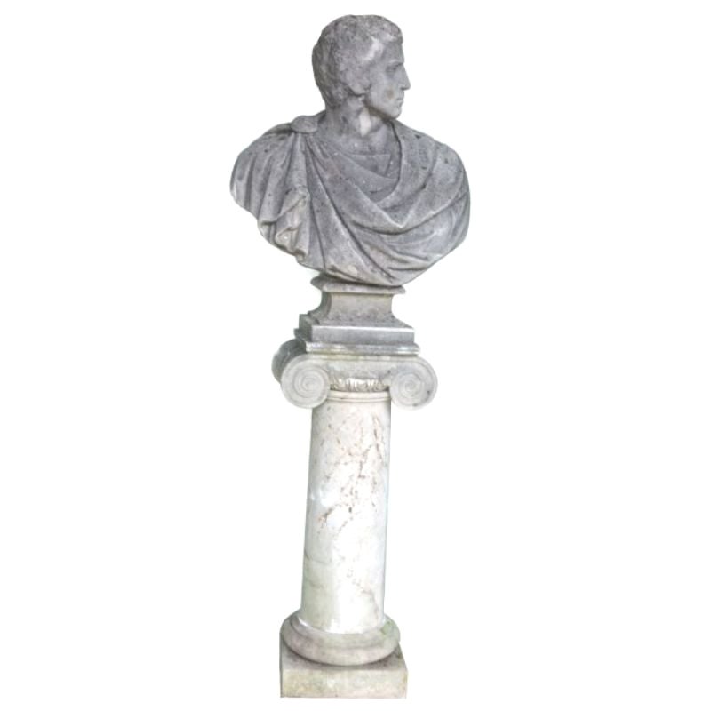 Roman Dignitary Sculpture For Sale