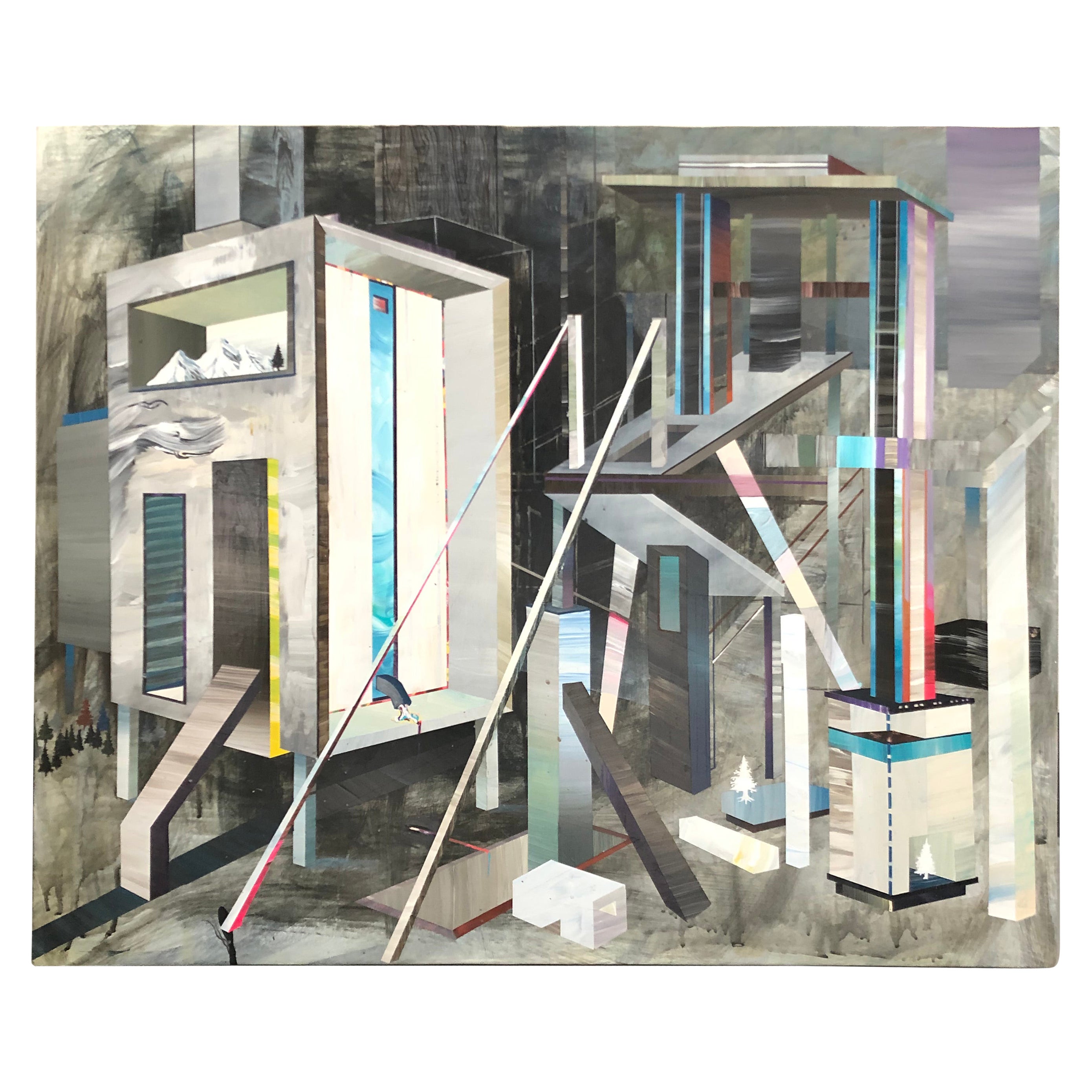 Ricky Allman, ‘Camp’, Collage, Mixed Media on Canvas