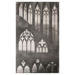 Original Antique Architectural Print by John Ruskin, circa 1880