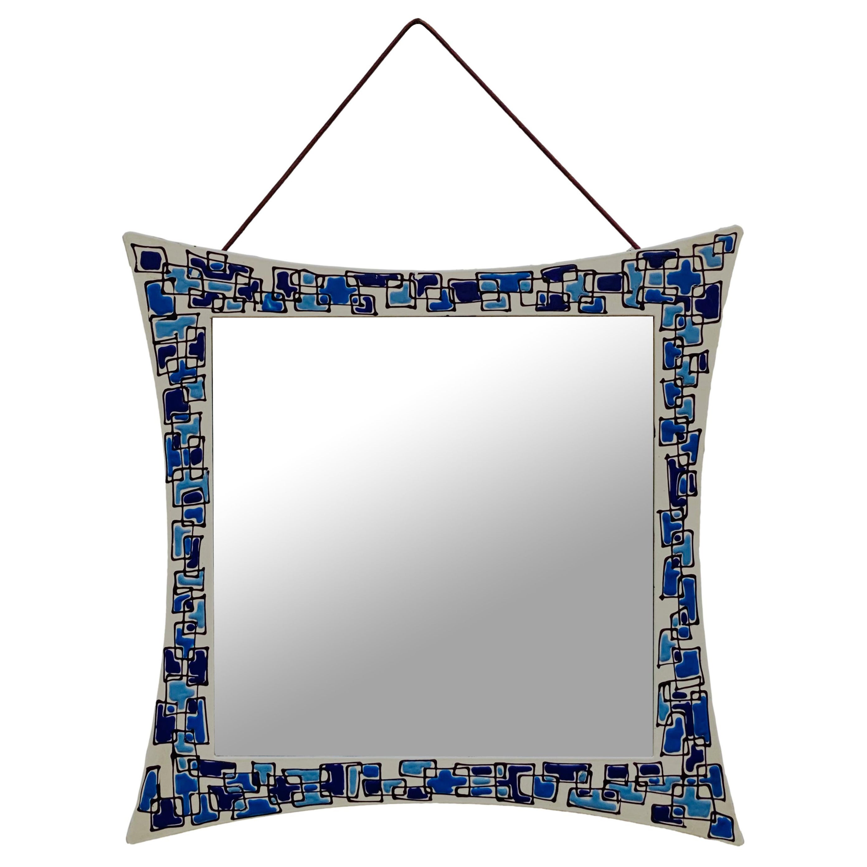 Siva Poggibonsi Wall Mirror, Italy, 1950s For Sale